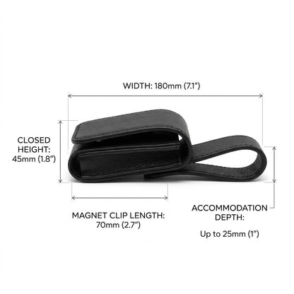 Drivepaxo Premium Nappa Leather Car Sunglasses Mount