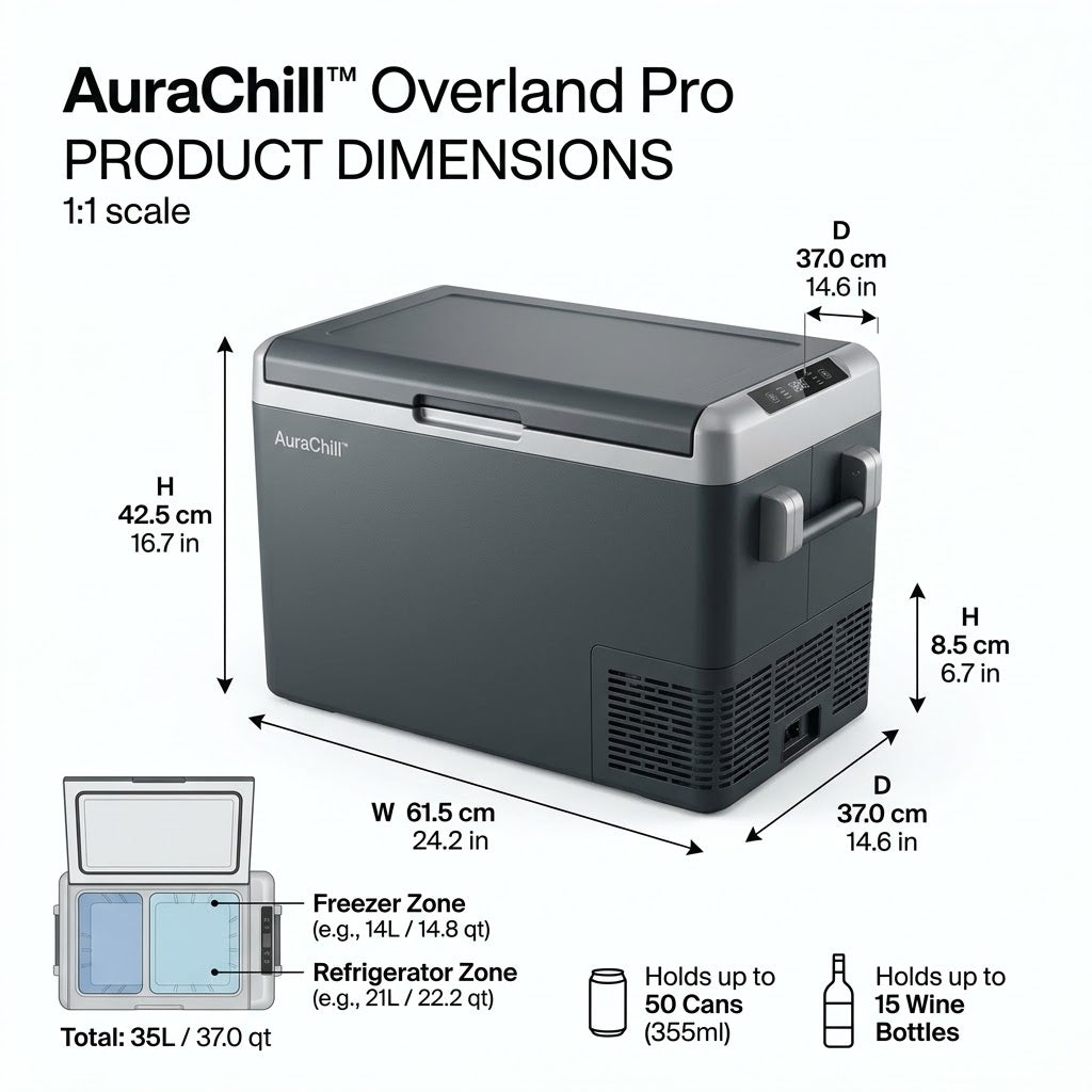 Drivepaxo Smart Dual-Zone Portable Refrigerator