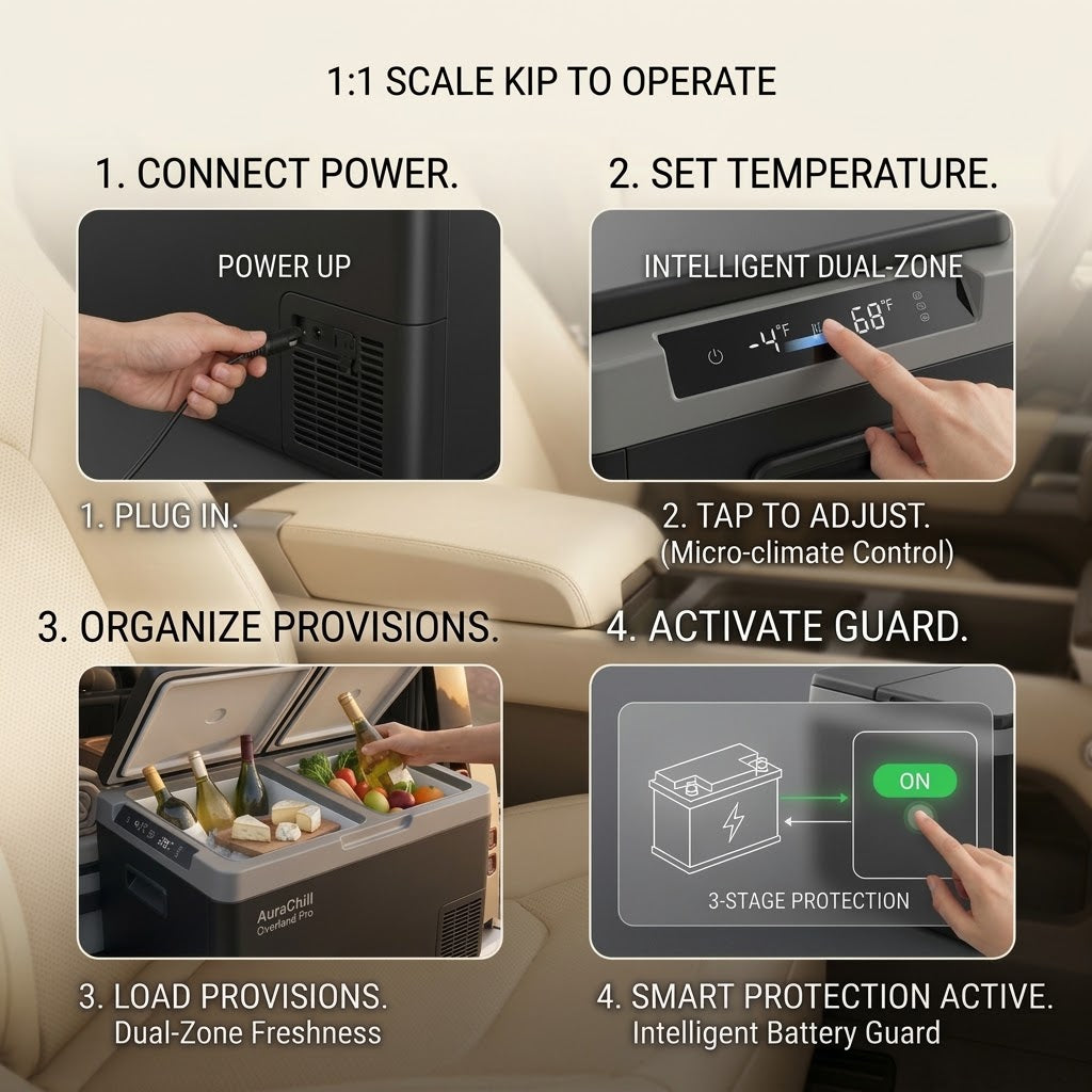 Drivepaxo Smart Dual-Zone Portable Refrigerator