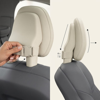 Drivepaxo Aura Ergonomic Nappa Leather Car Headrest