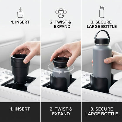 Drivepaxo Expandable Car Cup Holder & Console Organizer