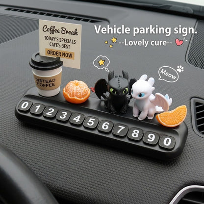 Drivepaxo The 'Lovely Cure' Artisan Dashboard Parking Sign