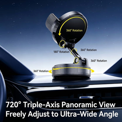 Drivepaxo OmniView 720° Triple-Axis Panoramic Car Mount